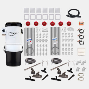 Komplett-Set: MEDIUM 1 - 6 Saugdose - 10,5 m Saugschlauch