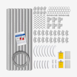 Komplett-Set: MEDIUM 3 (RETRAFLEX) - 2 Saugdose 9 m Saugschlauch