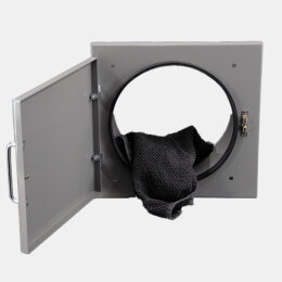 Einwurftür Easy-Line DN250 RAL7037 - Staubgrau