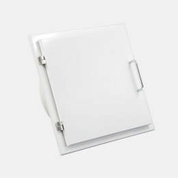 Einwurftür Easy-Line DN300 f. PVC-Rohr RAL9016 - Weiß