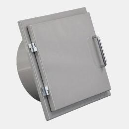 Einwurftür Easy-Line DN300 RAL7037 - Staubgrau